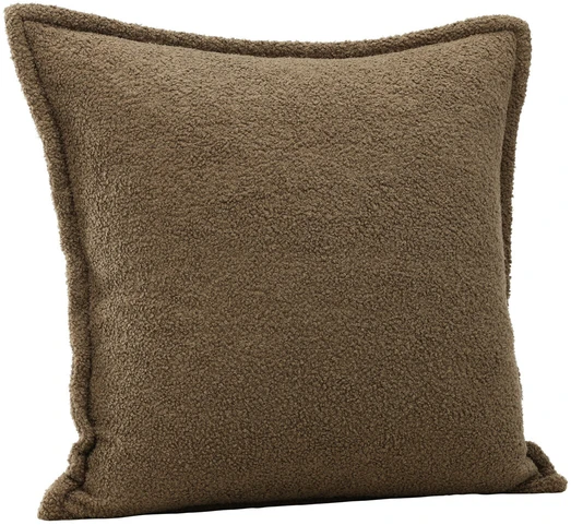 Venture Design Pagalvės užvalkalas, Tuva Teddy kailis, 60x60 cm, rudas