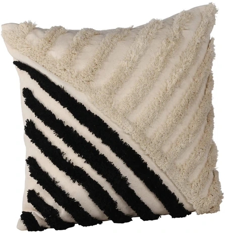 Venture Design Pagalvės užvalkalas, Zara, 45x45 cm, Juoda/Balta