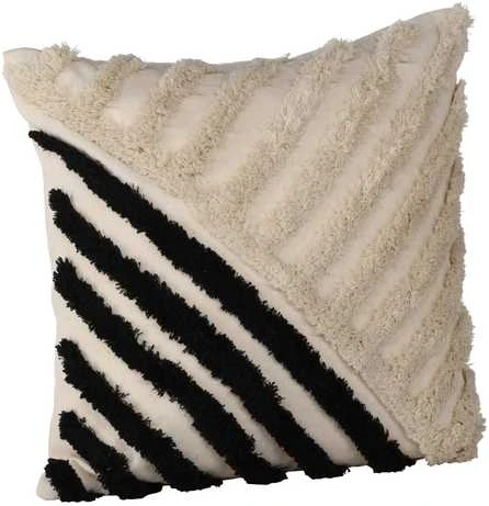 Venture Design Pagalvės užvalkalas, Zara, 45x45 cm, Juoda/Balta
