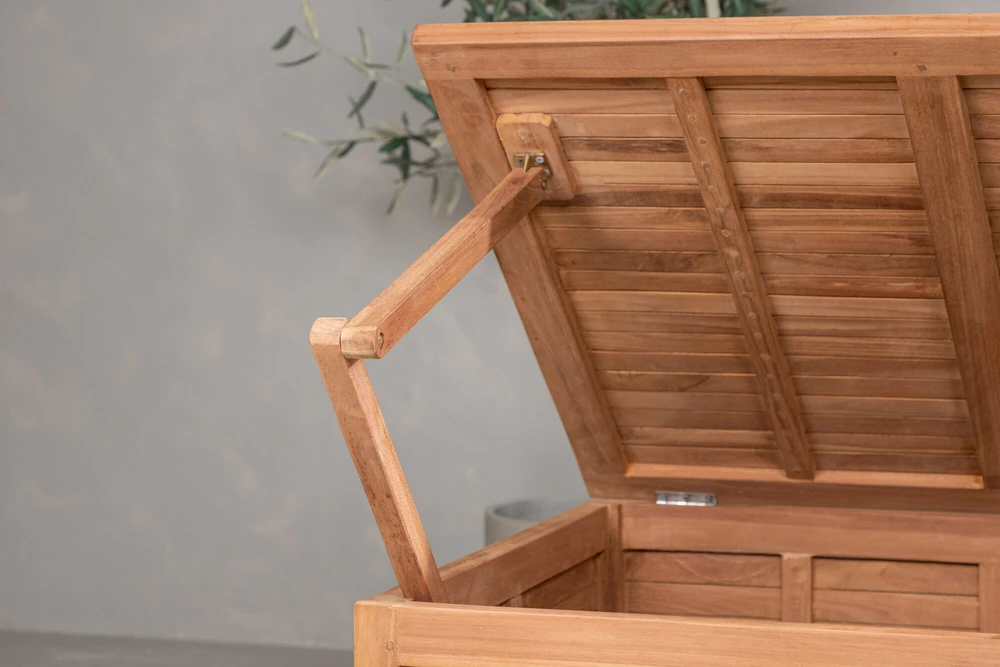 Venture Design Pagalvių dėžė, Trento, 70x130x46 cm, Natūrali, Tikas