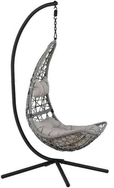 Venture Design Pendanti kėdė, Edinburgas, 132x130 cm, Pilka