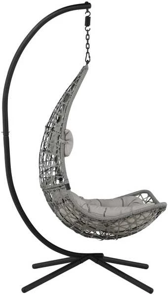 Venture Design Pendanti kėdė, Edinburgas, 132x130 cm, Pilka