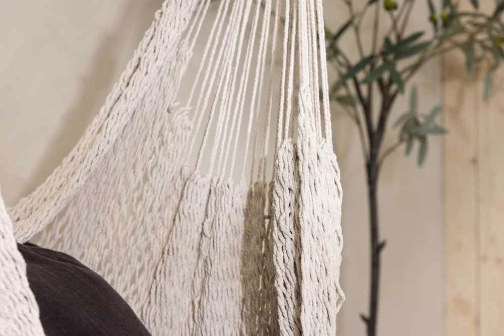 Venture Design Pendanti kėdė, Kalino svajingas audinys, 110x34 cm, baltos spalvos