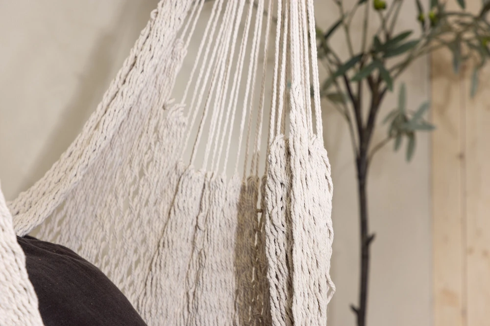 Venture Design Pendanti kėdė, Kalino svajingas audinys, 110x34 cm, baltos spalvos