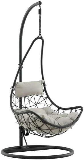 Venture Design Pendanti kėdė, Vide, 95x196x95 cm, Juoda