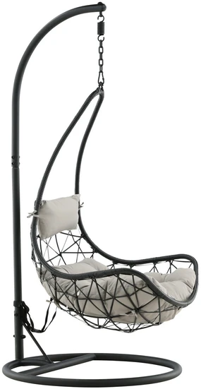 Venture Design Pendanti kėdė, Vide, 95x196x95 cm, Juoda