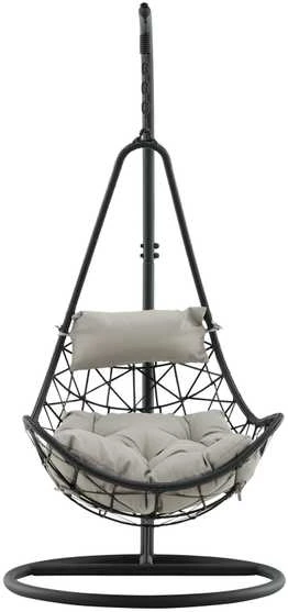 Venture Design Pendanti kėdė, Vide, 95x196x95 cm, Juoda
