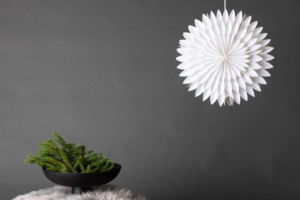 Venture Design Pendelinė lempa, Storlien, 46 cm, Balta