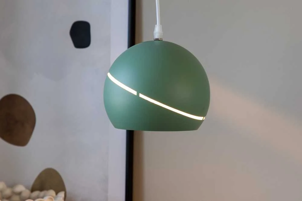 Venture Design Pendentinė lempa, baltos spalvos, D180*A150 cm, žalia