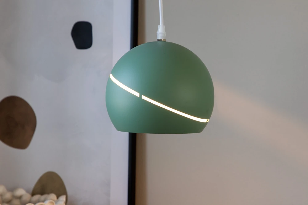 Venture Design Pendentinė lempa, baltos spalvos, D180*A150 cm, žalia