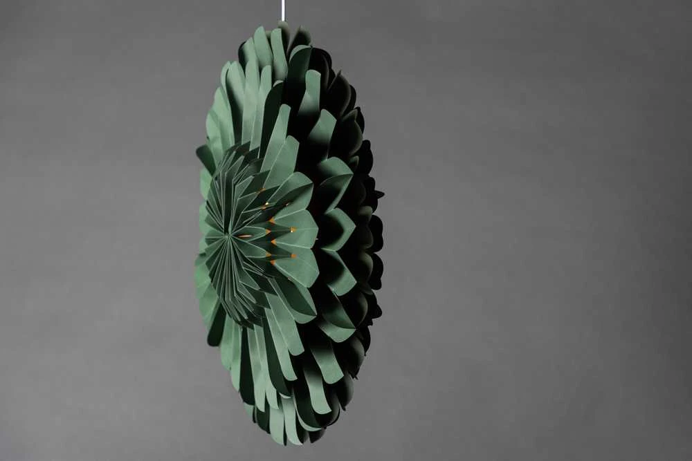 Venture Design Pendentinė lempa, Järvsön, 60 cm, Žalia