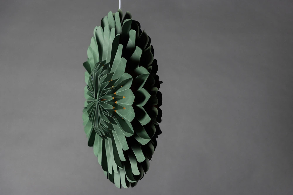Venture Design Pendentinė lempa, Järvsön, 60 cm, Žalia