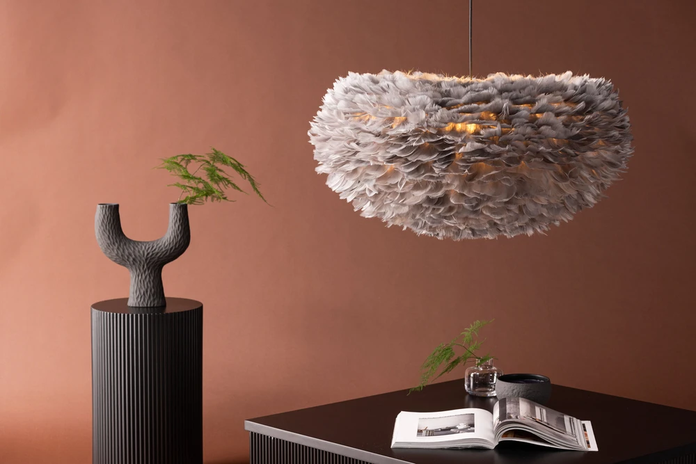 Venture Design Pendentinė lempa, Nicola X-Large, 36x75 cm, Pilka