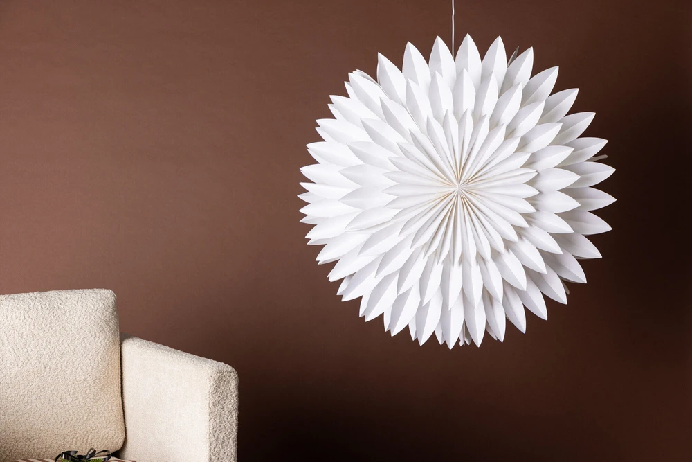 Venture Design Pendentinė lempa, Storlien, 80cm, Balta