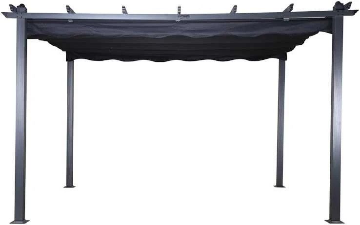 Venture Design Pergola, Lazio, 295x245x395 cm, Juoda