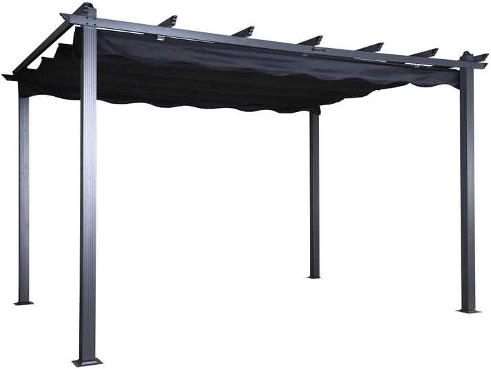 Venture Design Pergola, Lazio, 295x245x395 cm, Juoda