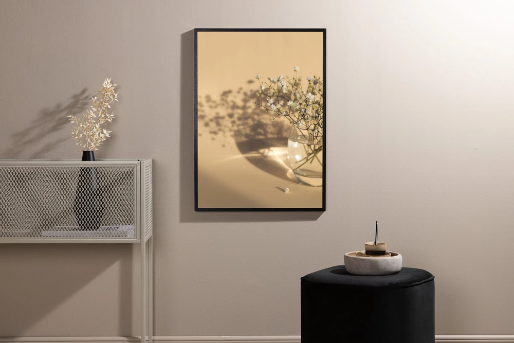 Venture Design Plakatas, balti gėlės, 70x100 cm, beždžionės