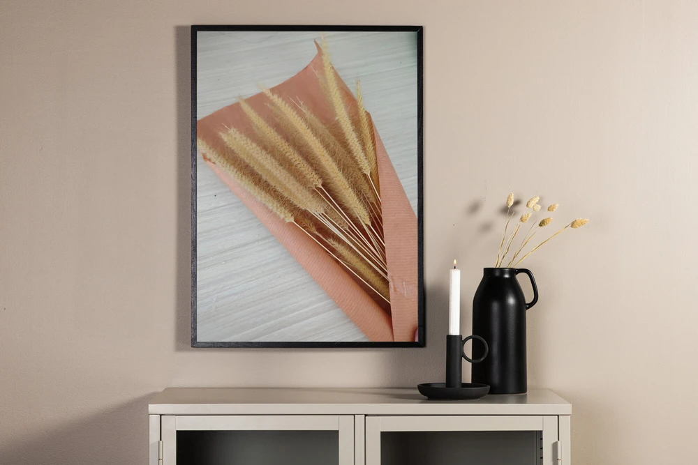 Venture Design Plakatas, džiovintos gėlės, 21x30 cm, Bėžio spalva