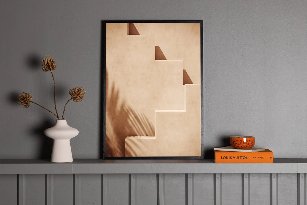 Venture Design Plakatas, laiptai, 70x100 cm, kreminė