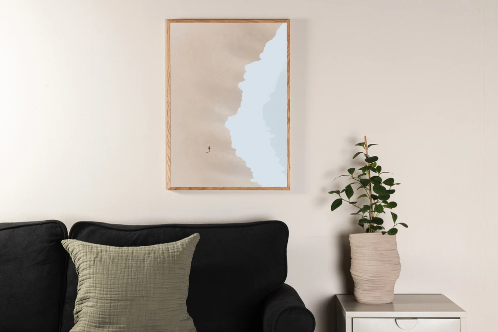 Venture Design Plakatas, paplūdimys, 50x70 cm, Beždžio spalva