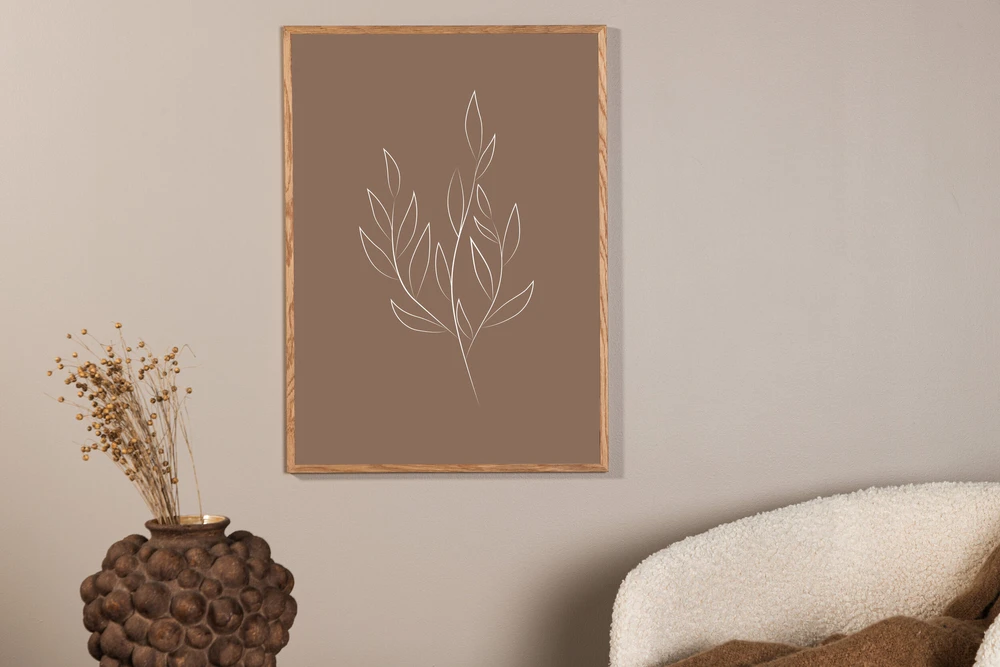 Venture Design Plakatas, pieštas lapas, 30x40 cm, rudas