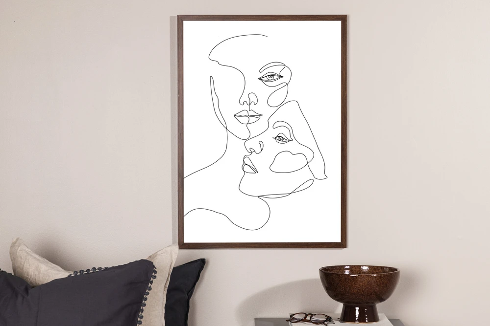 Venture Design Plakatas, Veidai, 70x100 cm, Balta