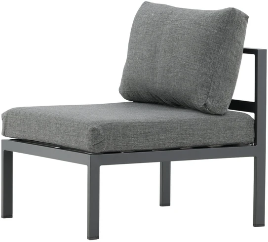 Venture Design Poilsio kėdė Copacabana 70x70x30 cm juoda, aliuminis