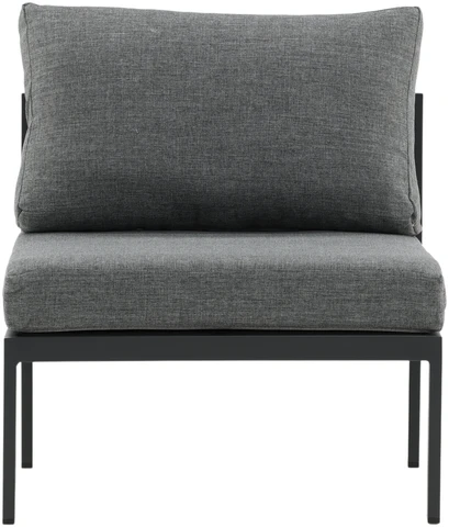 Venture Design Poilsio kėdė Copacabana 70x70x30 cm juoda, aliuminis