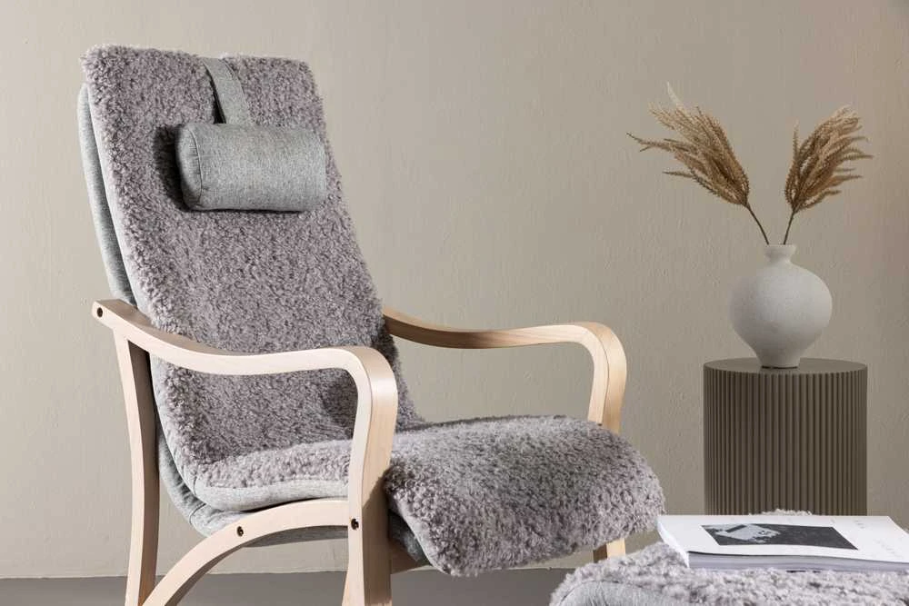 Sofa Venture Design Poilsio kėdė, Fårö, 89x60x107 cm, šviesiai pilka