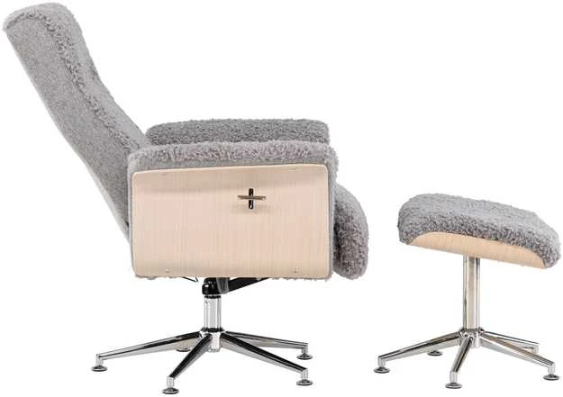 Venture Design Poilsio kėdė, Hagön, 82x82x112 cm, pilka