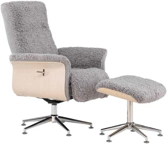 Venture Design Poilsio kėdė, Hagön, 82x82x112 cm, pilka