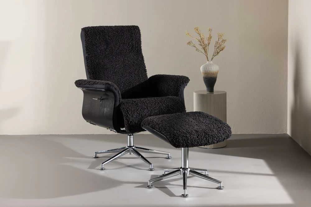 Venture Design Poilsio kėdė, Hagön, 82x82x112 cm, Tamsiai pilka