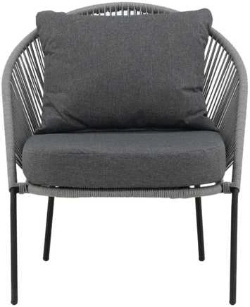 Venture Design Poilsio kėdė, Lindos 2 vnt., 85x78x73 cm, Pilka