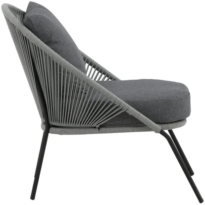 Venture Design Poilsio kėdė, Lindos 2 vnt., 85x78x73 cm, Pilka