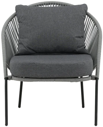 Venture Design Poilsio kėdė, Lindos 2 vnt., 85x78x73 cm, Pilka
