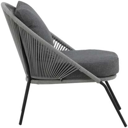 Venture Design Poilsio kėdė, Lindos 2 vnt., 85x78x73 cm, Pilka