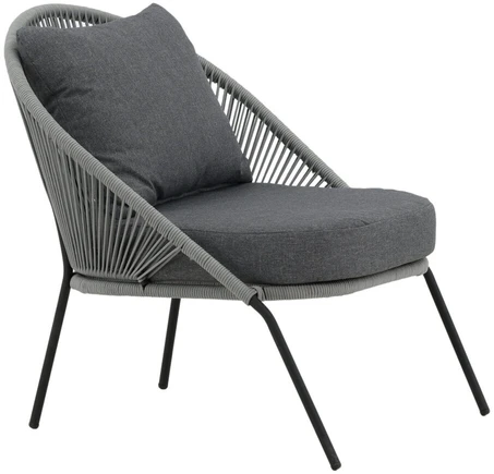Venture Design Poilsio kėdė, Lindos 2 vnt., 85x78x73 cm, Pilka