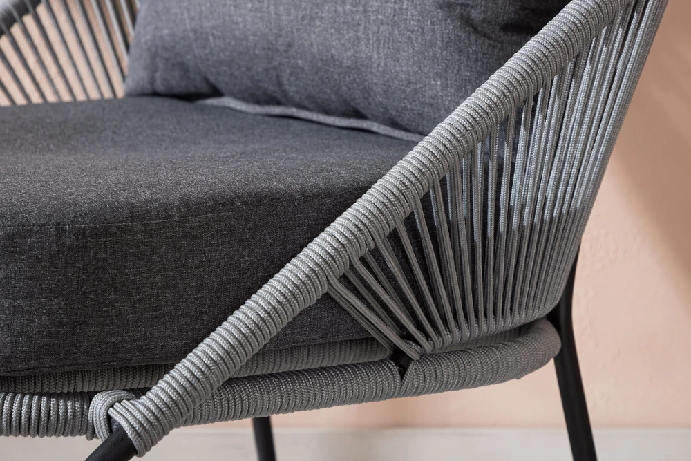 Venture Design Poilsio kėdė, Lindos 2 vnt., 85x78x73 cm, Pilka