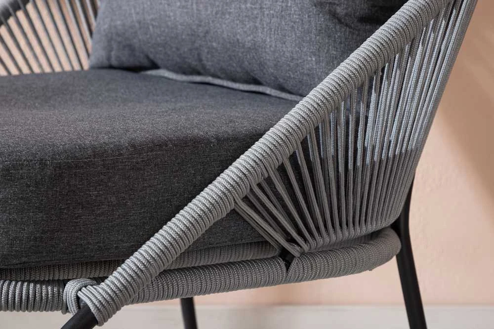 Venture Design Poilsio kėdė, Lindos 2 vnt., 85x78x73 cm, Pilka