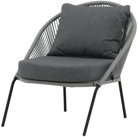 Venture Design Poilsio kėdė, Lindos 2 vnt., 85x78x73 cm, Pilka
