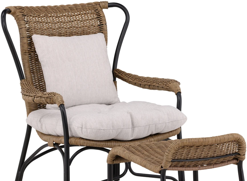 Venture Design Poilsio kėdė, Loreto, 87.5x98.5x86 cm, juoda
