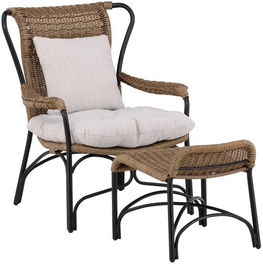 Venture Design Poilsio kėdė, Loreto, 87.5x98.5x86 cm, juoda