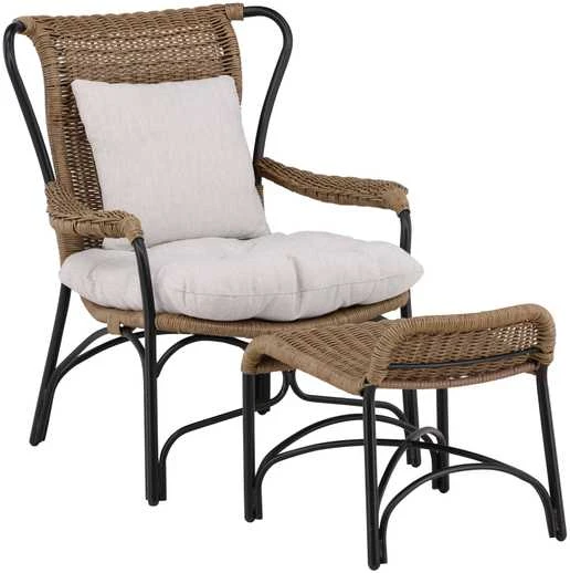 Venture Design Poilsio kėdė, Loreto, 87.5x98.5x86 cm, juoda