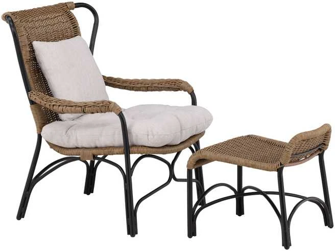 Venture Design Poilsio kėdė, Loreto, 87.5x98.5x86 cm, juoda