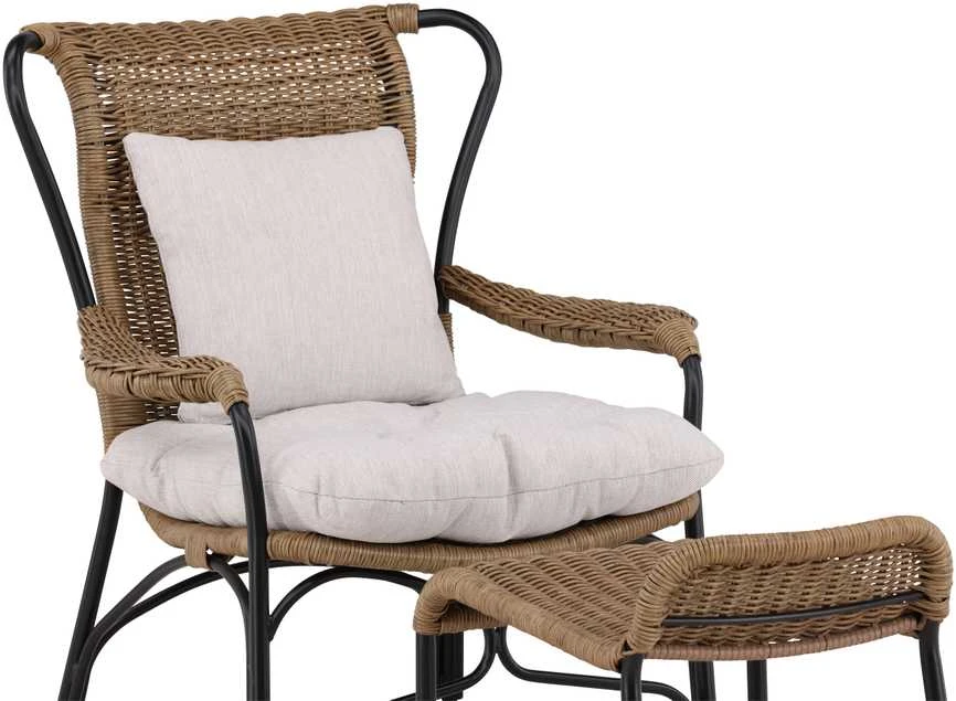 Venture Design Poilsio kėdė, Loreto, 87.5x98.5x86 cm, juoda