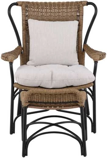 Venture Design Poilsio kėdė, Loreto, 87.5x98.5x86 cm, juoda