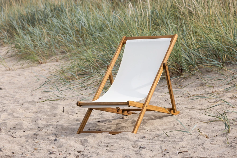 Venture Design Poilsio kėdė „Peachy“, 57x105x80 cm, kreminė spalva