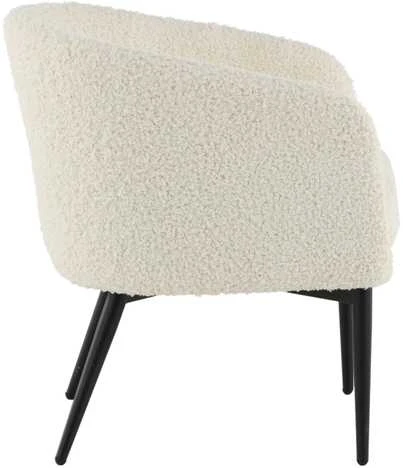 Venture Design Poilsio kėdė, pūkuota, 64x70x66 cm, balta