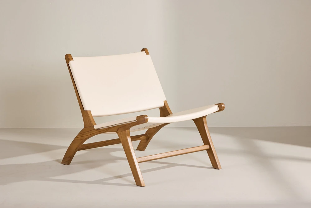 Venture Design Poilsio kėdė, Rike, 65x80x65 cm, kreminė spalva