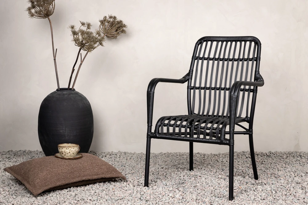 Venture Design Poilsio kėdė, Rizal, 64x90x57 cm, Juoda